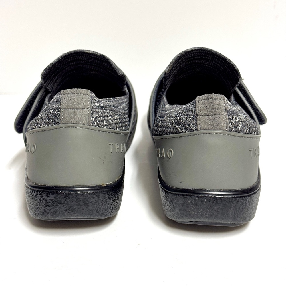 TRAQ by Alegria Womens 37 Qwik Sport Rocker Charcoal Gray Fabric Comfort Shoes - Picture 8 of 10